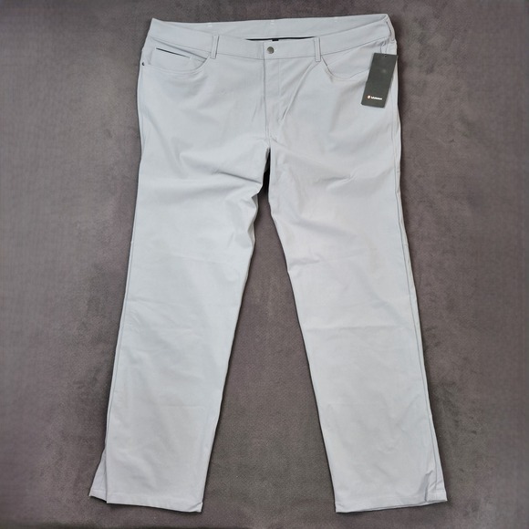 Lululemon ABC Pant Mens 48 x 37 Gray Relaxed Casual 5 Pocket Stretch - Picture 1 of 11